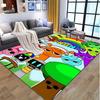 Sprunki Game Pattern Rug, Indoor/Outdoor Mat, for Picnic, Gameroom, Bedroom, Office, Living Room, Home Decor Carpet, Birthday Gift