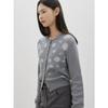 Cc Collect Flower Jacquard Cardigan  C261ksl002 