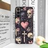 Vintage Gothic Pink Bow Skull Cross Pattern Phone Case for Huawei Nova 13 12 11 Pro 10 SE Mate 40 60 Pro+ P60 P50 P40 Soft Cover