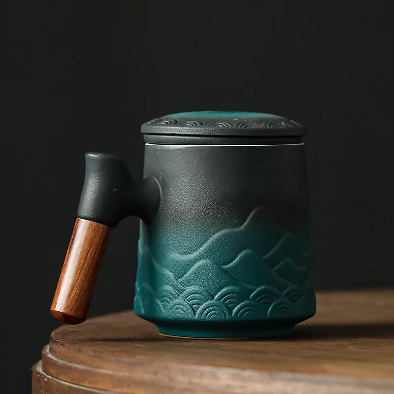 Ceramic Tea Infuser Mug with Lid