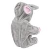 Mini Baby Doll Lifelike Silicone Closing Eyes Bath Toys Girls Doll Toy for NewbornsGray Pink Doll