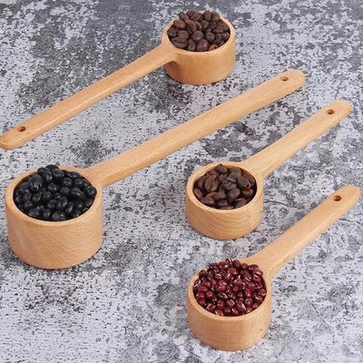Scoop Wooden Coffee Scoop Measuring for Coffee Beans Whole Beans Ground Beans or Tea Home Kitchen Tools Utensils Baby Spoon Soup