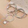 European and American Punk Style Lock Pendant Bracelet Personalized Elbow Beaded Elastic Jewelry Women