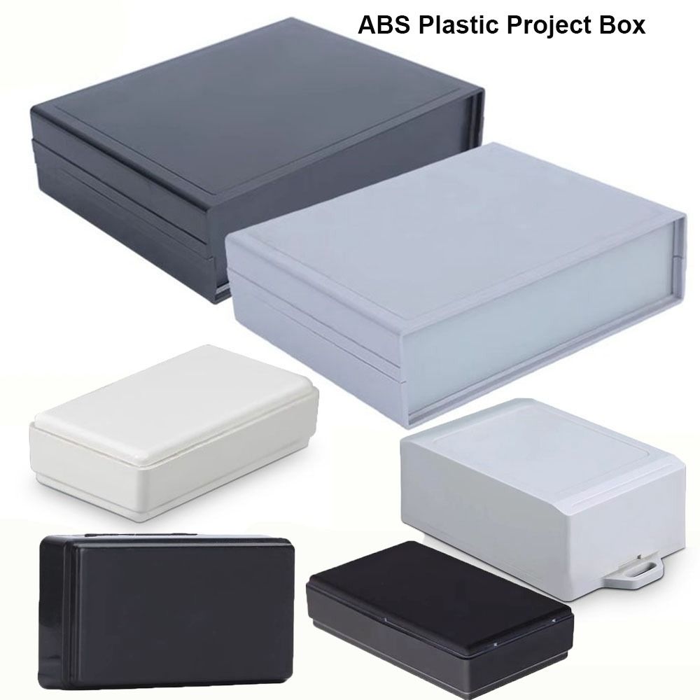 New ABS Plastic Enclosure Project Box Waterproof 10 Styles DIY Housing Instrument Case Black White Electronic Home Supplies