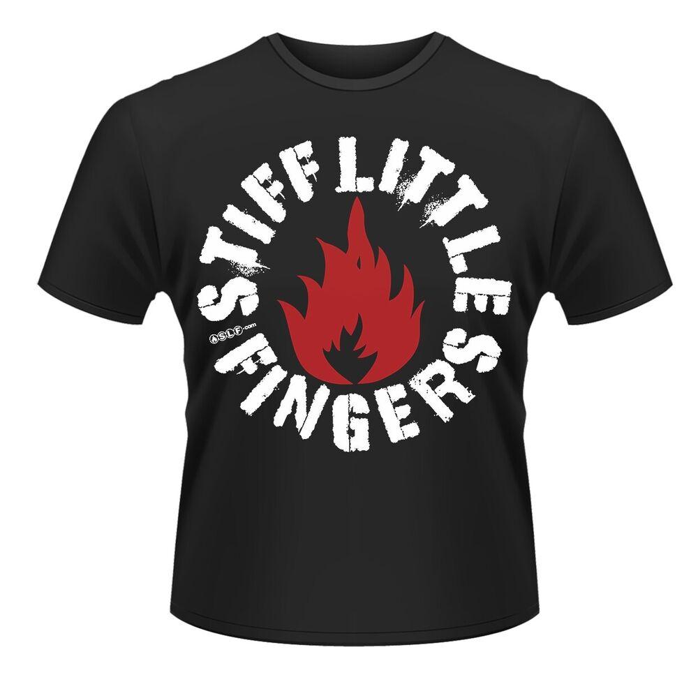 

Черная футболка с логотипом Stiff Little Fingers унисекс