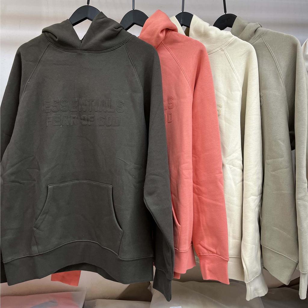 2024 Unisex FOG Flocked Velvet Hoodie: Autumn/Winter Loose Fit