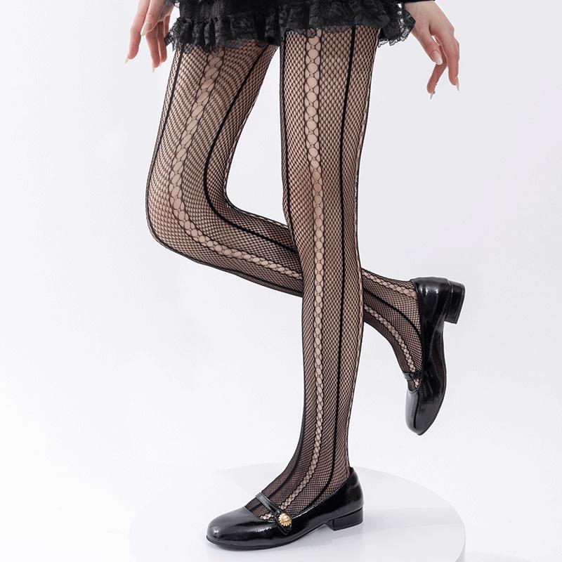 

Simplicity Cute Ballet Fishnet Girl Tights Solid Color Striped Style Legging Stocking Sock Summer Thin Elastic Hollow Pantyhose