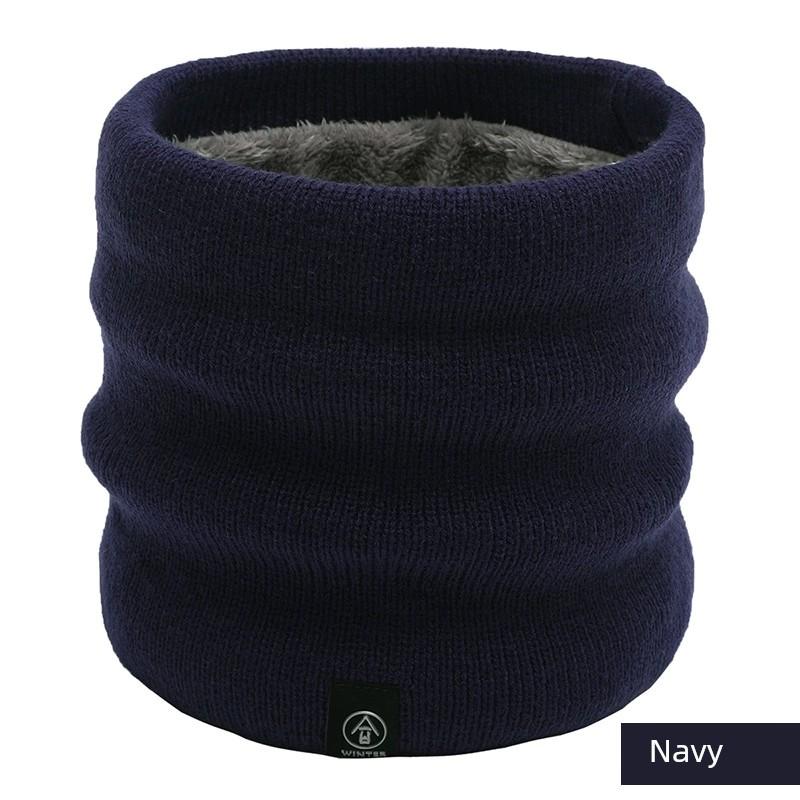 Scarf Men's Autumn and Winter Pullover Women's Heattech Windproof Fleece Thickened Cervical Neck Scarf Mask Scarf Bandana
