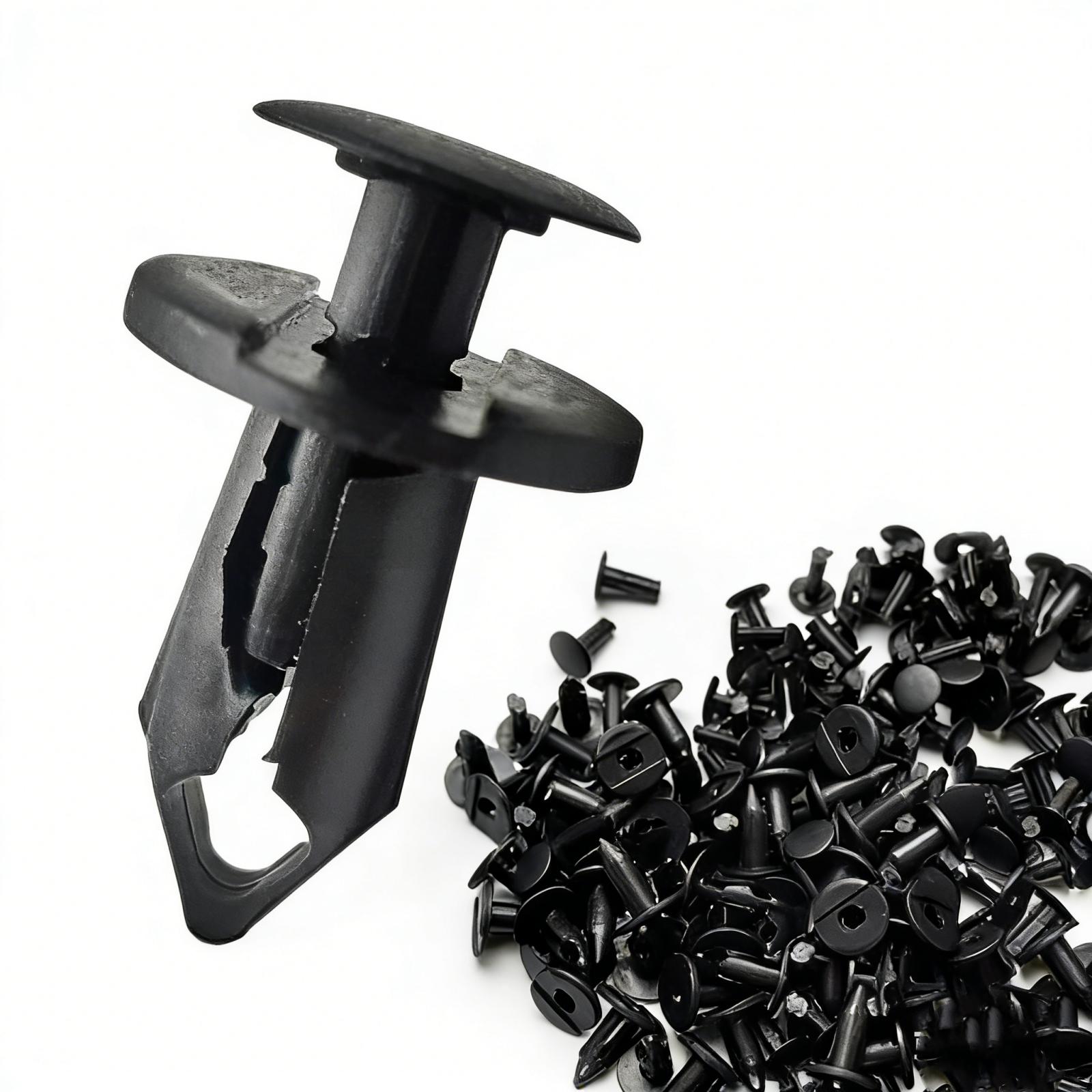 Plastic Decorative Clips / Fasteners — For Door Panels, And Trim (Push-Pin ) — Pack Of 20 One Size