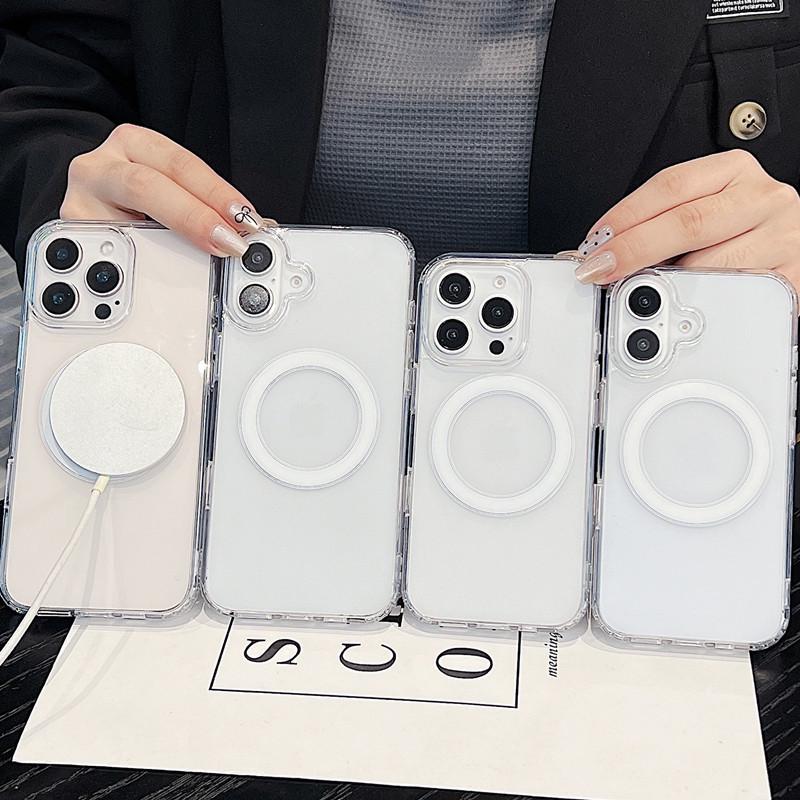 iPhone 17 Pro Max Magnetic Transparent Acrylic Case