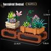 City Mini Pine Bonsai Ornaments Peach Blossom Building Blocks Sakura Decoration Potted Plant Figures Bricks Toy Children Gifts