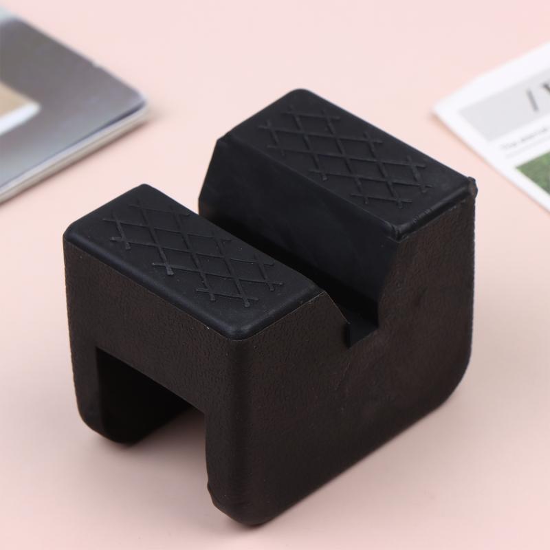 Car Jack Rubber Pad Car Slotted Lift Jack Stand Rubber Pads Universal Repair Tools Frame Protector Adapter Jacking Tools 1/2Pcs