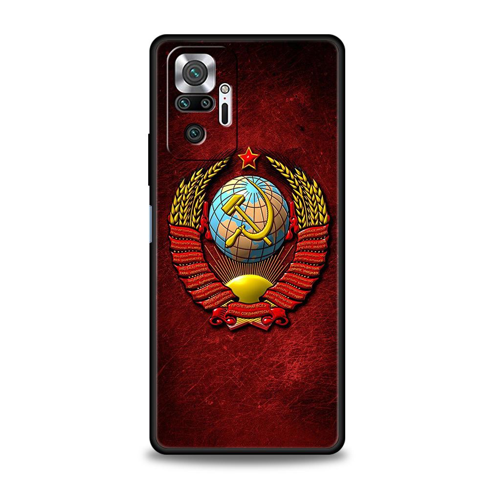 

CCCP flag Phone Case For Xiaomi Redmi Note 14 5G 13 12 10 11 Pro Plus 4G 14C 13C 12C 10C 9C Soft TPU Cover Redmi Note 12Pro 5G