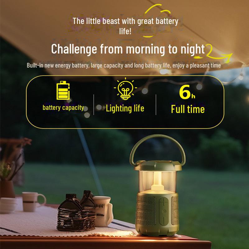 Marti T20 Outdoor Bluetooth Speaker with Portable Camping Light, Long Battery Life, and Stereo Sound Quality