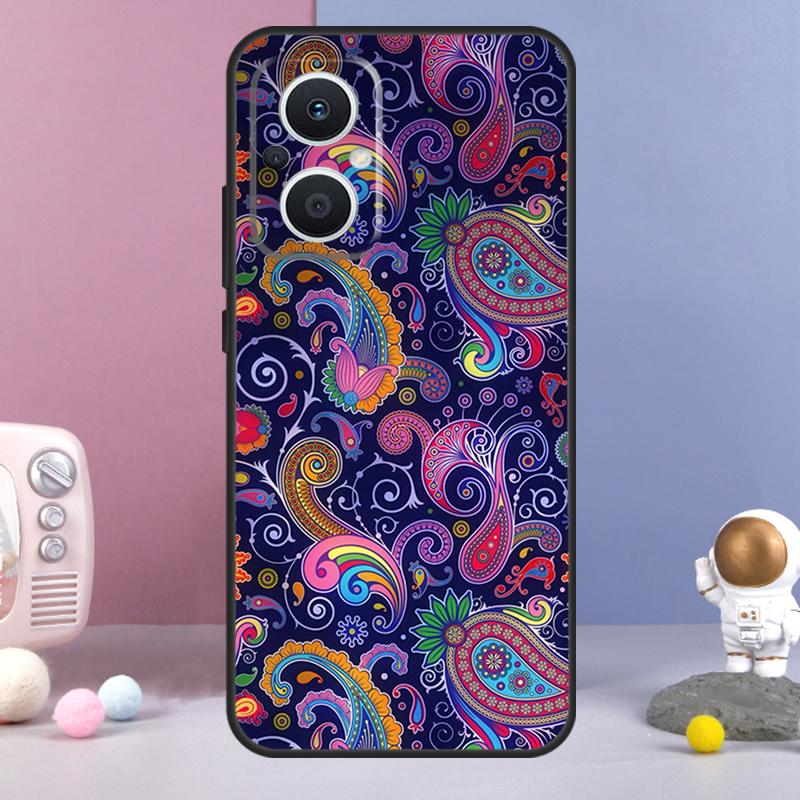 Paisley Pattern Funda For OPPO Reno 12 F 11F 13F 14F 10 11 13 14 Pro 7 8 Lite OPPO Find X9 X6 X5 X8 Pro Case