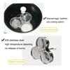 Stainless Steel Poached Egg Maker 3 Grids Pocket Eggs Cup Convenient Eggs Cooker  Kitchen Gadgets