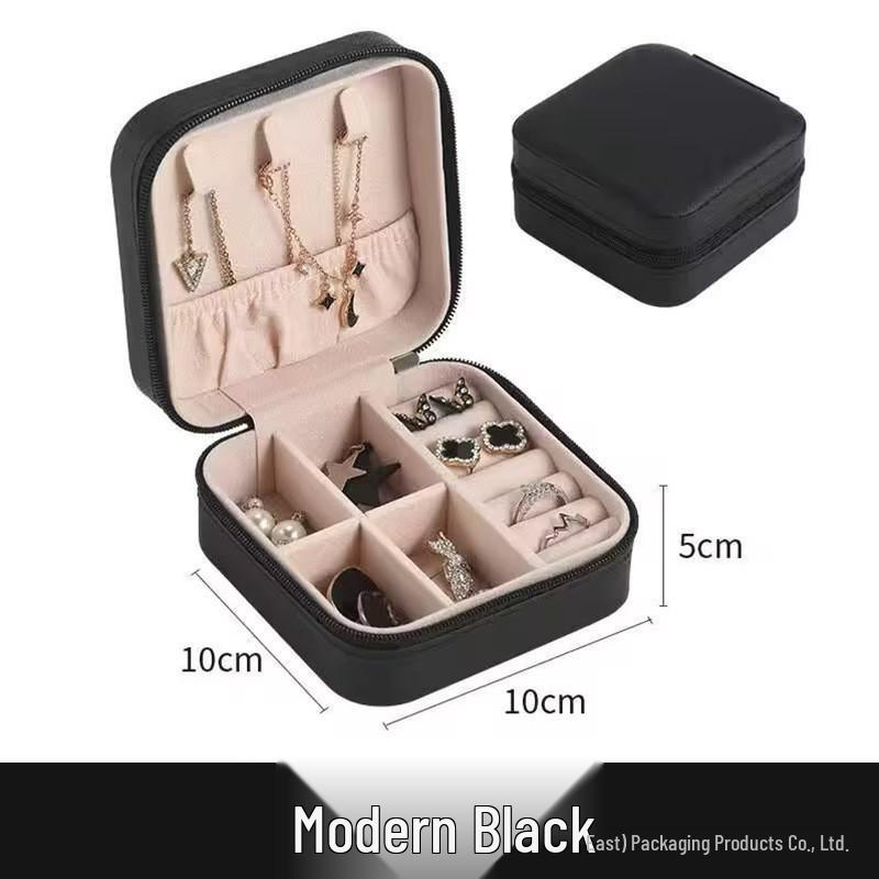 Minimalist Portable Jewelry Storage Box for Earrings, Necklaces & Rings