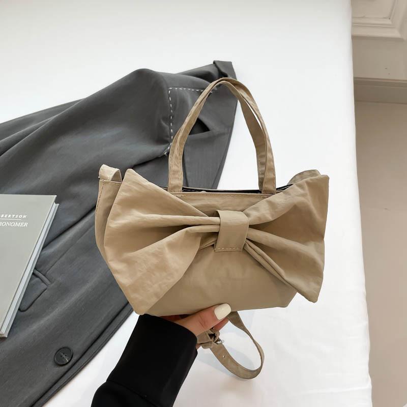 High-end aesthetic bow handbag summer new niche design commuter shoulder messenger bag