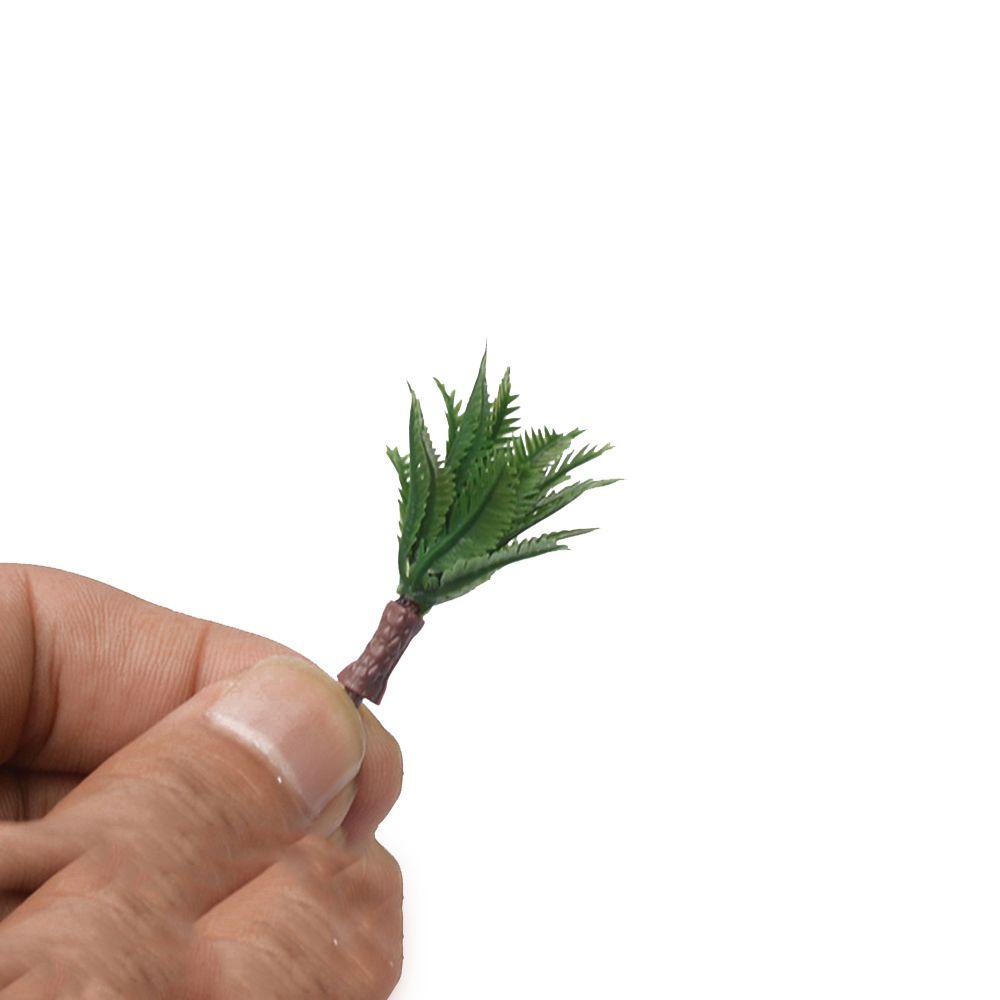 10pcs Miniature Layout Model Rainforest Toys Trees Scenery Coconut Plastic Tree Artificial Palm Trees