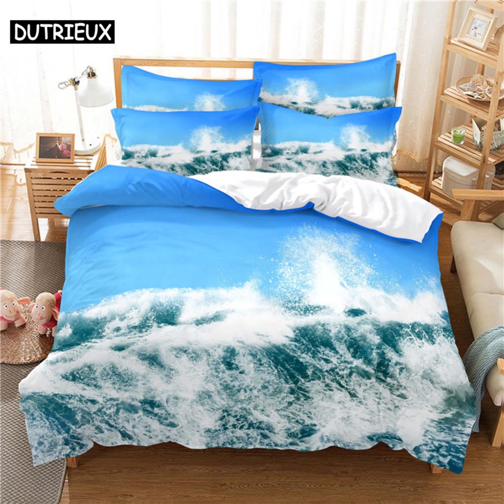 Comforter 3D Digital - Printed Beautiful Scenery - Themed Queen - Sized With Fashionable Design