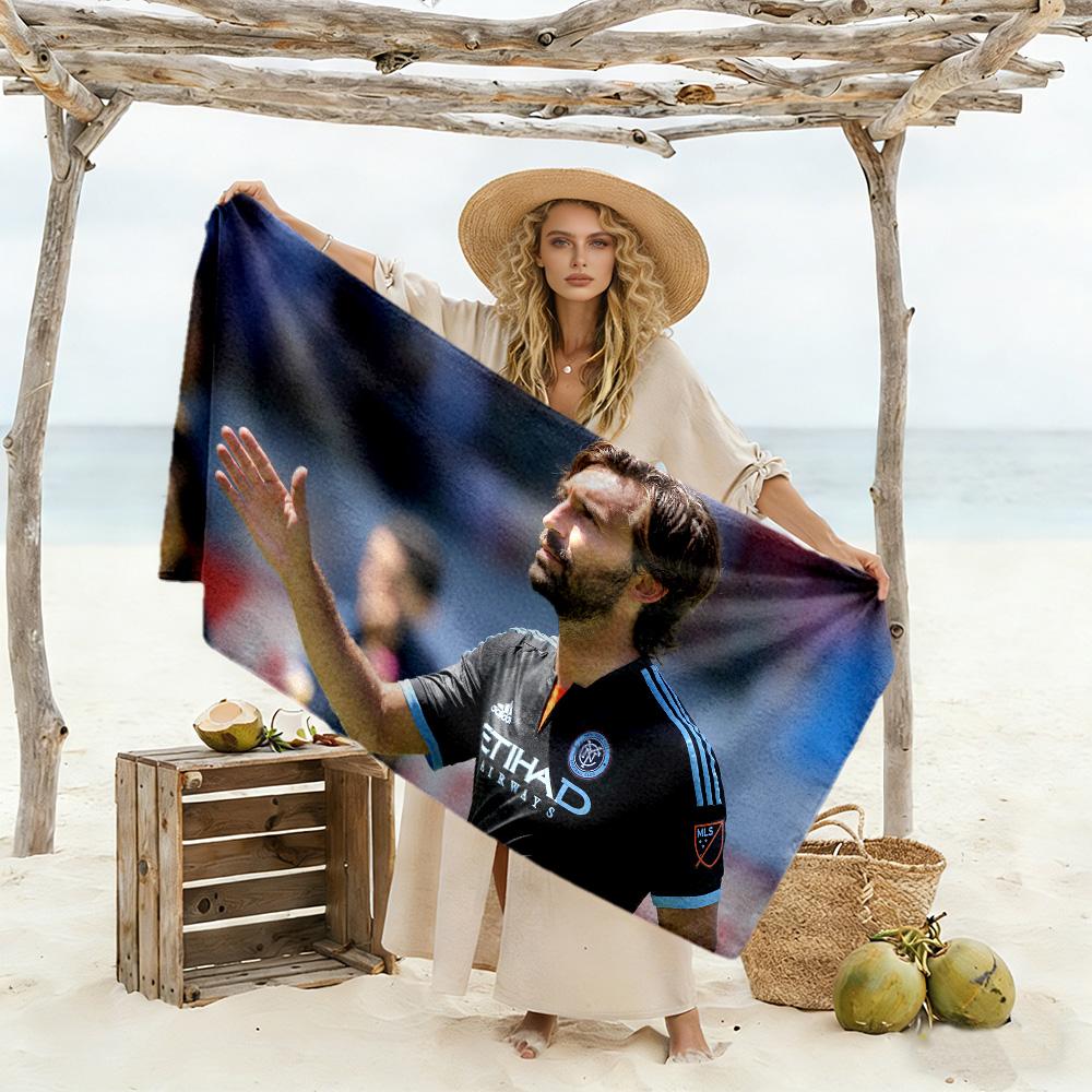 Player Action Field Beach Towel Super Soft Microfiber Quickdry Fabric Comfortable Lightweight