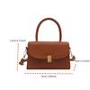 Korean style, solid color, simple small square handbag for women, elegant tote bag, suitable for commuting to work, shopping, dates, and casual wear.