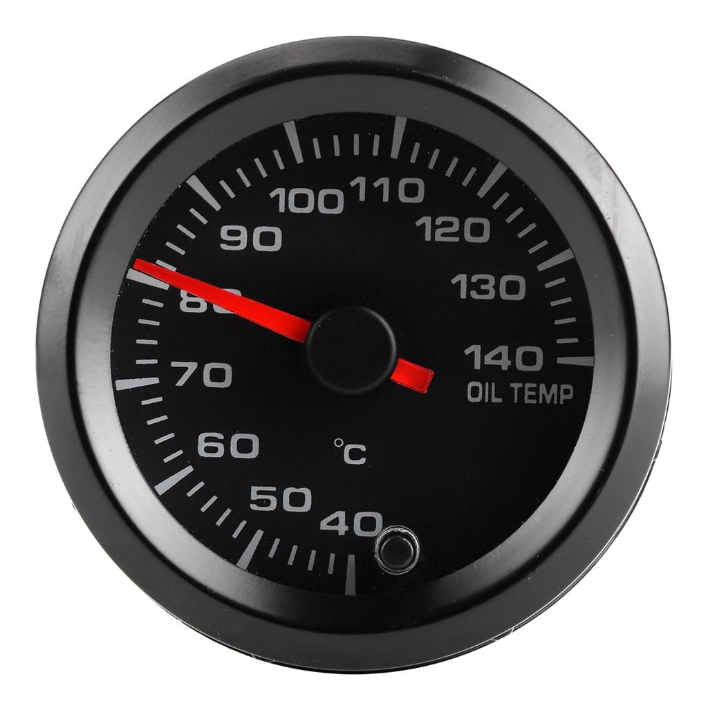 2in 12V Oil Temperature Gauge 40 140 Celsius Display 7 Colors Backlight with Sensor Universal for Car