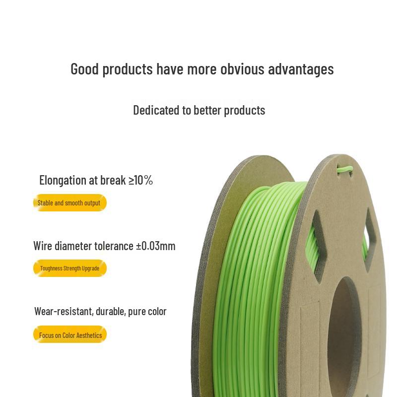 200g PLA+ 3D-Druckfilament, 1,75mm, Hohe Zähigkeit, Universell für Hohe Geschwindigkeiten für FDM-Drucker
