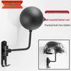 Wall-Mounted No-Drill Helmet and Hat Display Rack for Multiple Helmets