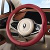 PU Leather and Mesh Car Steering Wheel Cover, Comfortable and Breathable, Keeps Cool in Summer and Warm in Winter