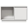 Vidaxl TV Cabinet, White, 74X35X44 Cm, Solid Pine Wood