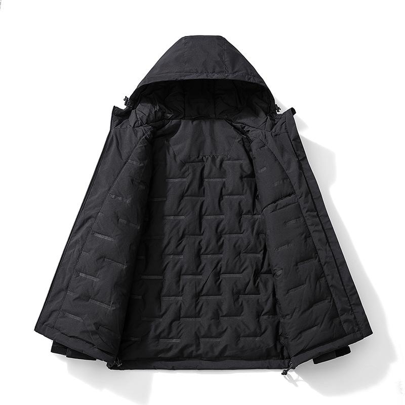 Autumn and Winter Thickened Cotton-padded Clothes Men's Windproof Waterproof Warm Jacket Outdoor Jacket Casual Sports Cotton-padded Jacket Thick Coat