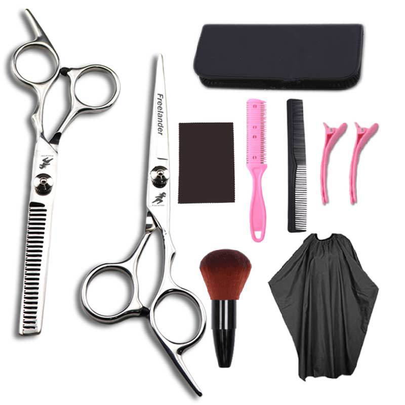 7/10-teiliges Set 6-Zoll-Scheren Japan Professionelle Friseurscheren Barber Sharp Haarschneidescheren Effilierscheren