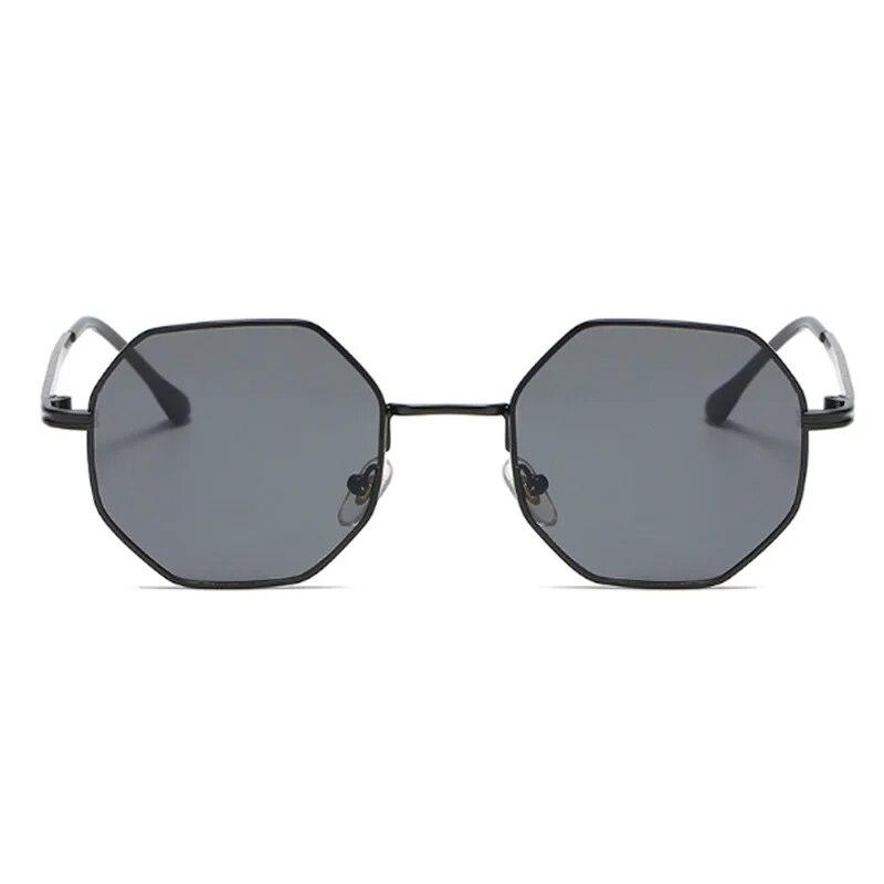 Luxusní čtvercové sluneční brýle Muž Žena Móda Malý rám Polygonové sluneční brýle kovové Vintage Retro Octagon Gafas De Sol