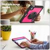For iPad Mini (2024)/(2021) Case Kickstand PC + TPE Tablet Cover with Hand Strap and Shoulder Strap
