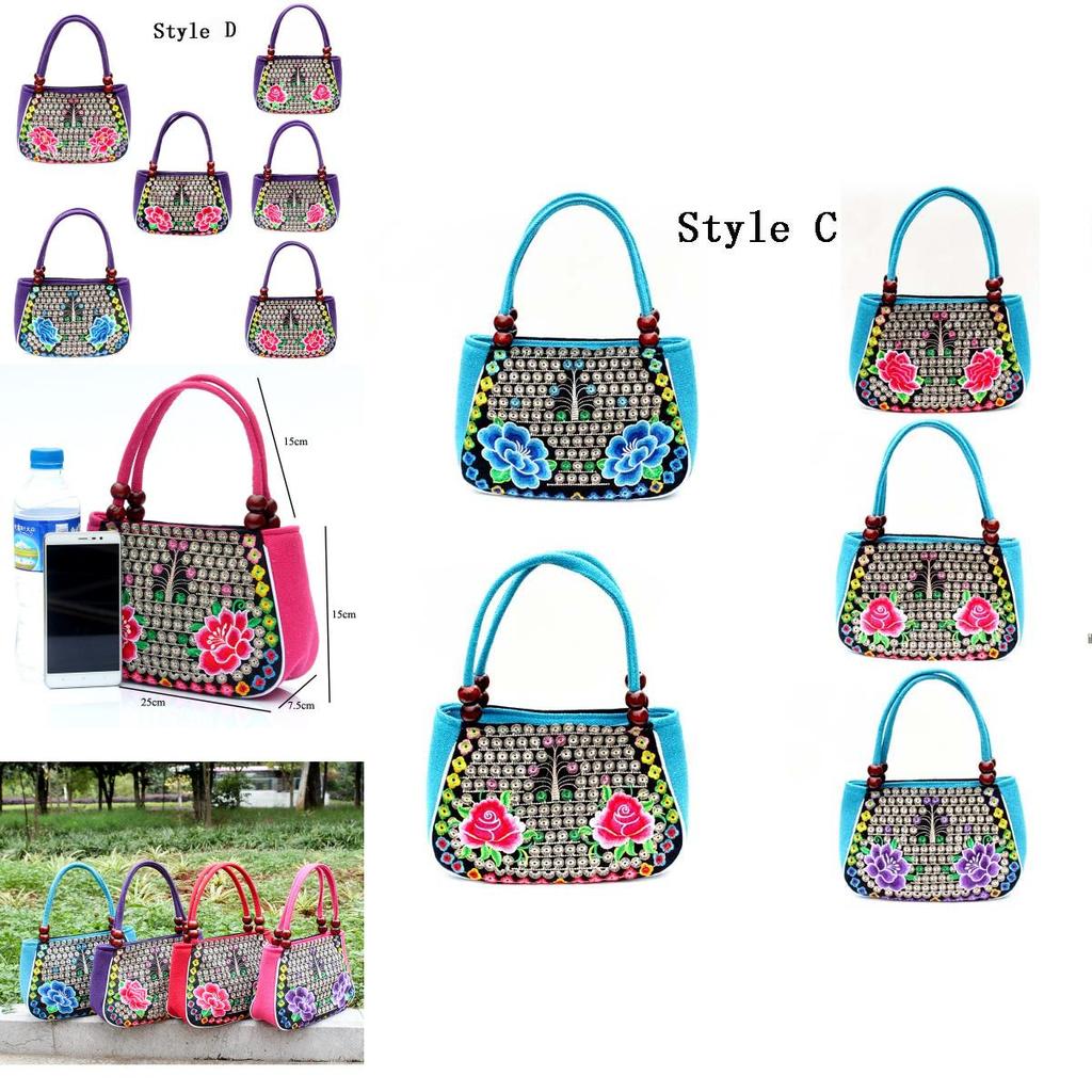 Intricately Designed Embroidered Fashion Yunnan Handbag In National Style For Women