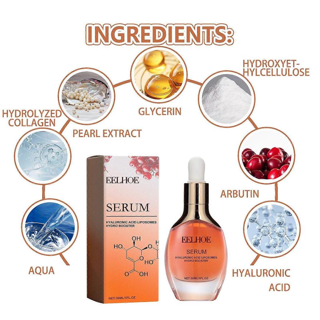 Limited time!!Eelhoe Hyaluronic Acid Facial Essence Fading Fine Line Moisturizing And Rejuvenating Skin Firming And Whitening Skin Essence