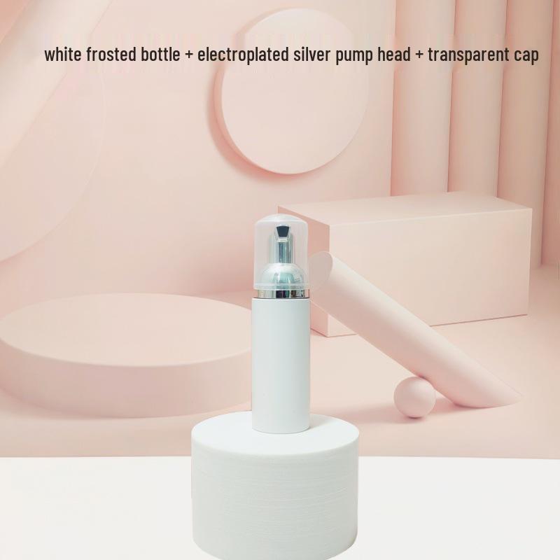 Matte Frosted Foam Face Wash & Eyelash Mousse Pump Bottle, 60ml