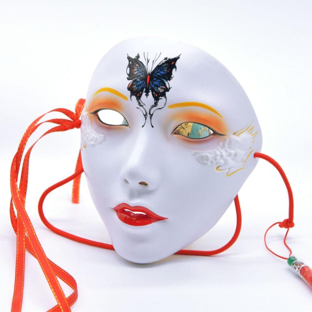 Hand-Painted Anime Mask Full Face Masquerade Mask Diy Project Cosplay Mask  Costume Party