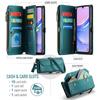 For Samsung Galaxy A16 5G/A16 4G Leather Case CASEME C36 Zipper Multiple Card Slots Phone Cover with Straps