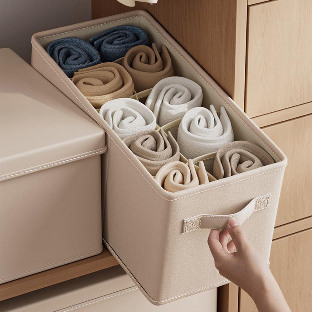 Foldable Clothes Storage Box Washable Multi Compartment Clothes Storage Organizers Breathable Thicken Foldable Storage Box