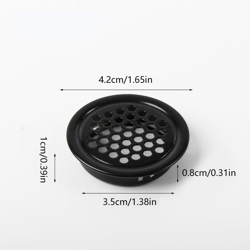 Round Mesh Hole Cover Stainless Steel Ventilation Cover For Wardrobe Cabinet Air Vent Louver Furniture Accessories Home Decor