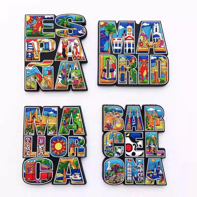 Spain Fridge Magnets Travelling Souvenirs Home Decor Barcelona Travelling Fridge Magnets Wedding Gifts Message Board Stickers