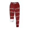 Women's casual fashion home Christmas print plush sweatpants