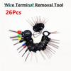 26Pcs Motorcycle Scooter Wire Connector Terminal Removal Pin Extractor Tools Kit