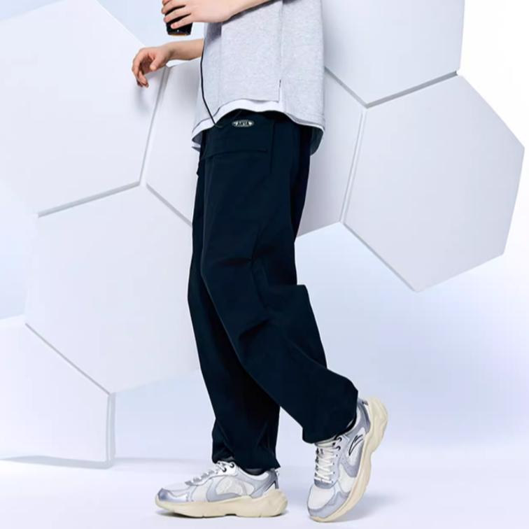 Anta Versatile Comfortable Wear-Resistant Low-Top Casual Shoes Men Sneakers White Gray Silver 912428810-2