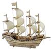 DIY Wooden Ancient Sailing Ship Model Kit: 3D Puzzle, Handmade Silk Merchant Vessel for Adults