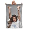 Emilia Mernes Decke Emilia MP3 Album Mehrere Größen Gemütlich und Leicht Überwurfdecken für Sofa Couch und Bett