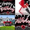 2D Marienkäfer Paris-Thema Geburtstag Hintergrund für Kinder Fotoshooting