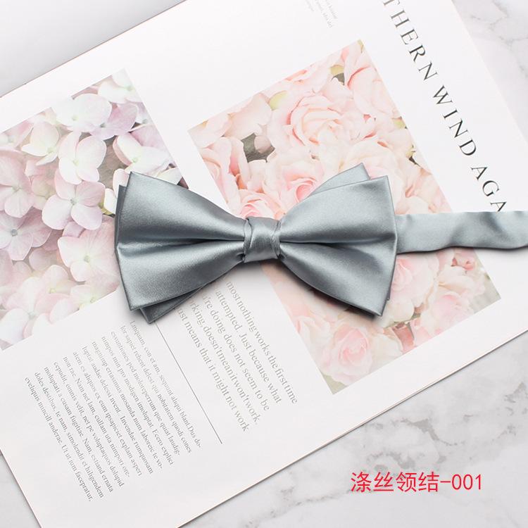 Solid Color Bow Tie, Men'S And Women'S Banquet Performance, Suit, Shirt, Dress, Double Bow.